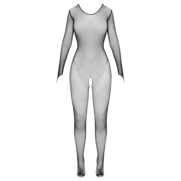Cottelli Fantasy - body in rete aperto a maniche lunghe (nero) - S-L