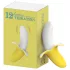 Lonely - vibratore ricaricabile impermeabile forma banana giallo bianco