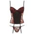 Cottelli - Corsetto e perizoma floreale (rosso) - 80B/M