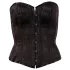 Cottelli - corsetto ricamato da festa - nero - M