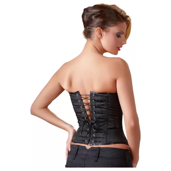 Cottelli - corsetto ricamato da festa - nero - XL