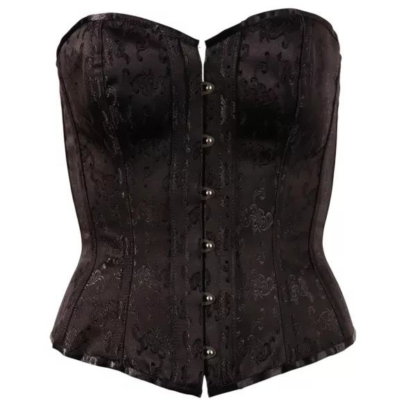 Cottelli - corsetto ricamato da festa - nero - XL