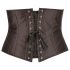 Cottelli Plus Size - corsetto in satin nero - taglia grande