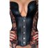 Noir - Corsetto in pizzo con giarrettiera (nero) - M
