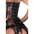 Noir - corsetto con reggicalze in pizzo - nero - XL