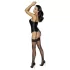 Cottelli Party - corsetto satinato con reggicalze - nero - M