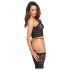 Noir - Corsetto in Pizzo (Nero) - L