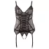 Cottelli - Top donna in pizzo con nastri - nero - XXL