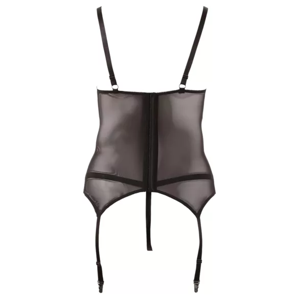 Cottelli - Top donna in pizzo con nastri - nero - XXL