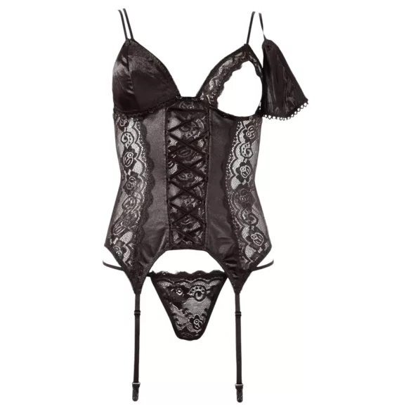Cottelli - Top con Reggicalze Regolabile (nero)