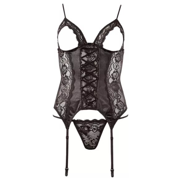 Cottelli - Top con Reggicalze Regolabile (nero)