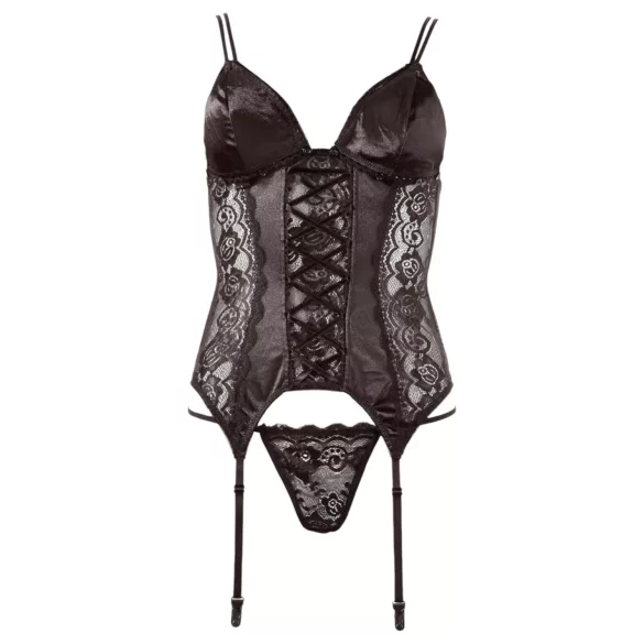 Cottelli - Top con Reggicalze Regolabile (nero)