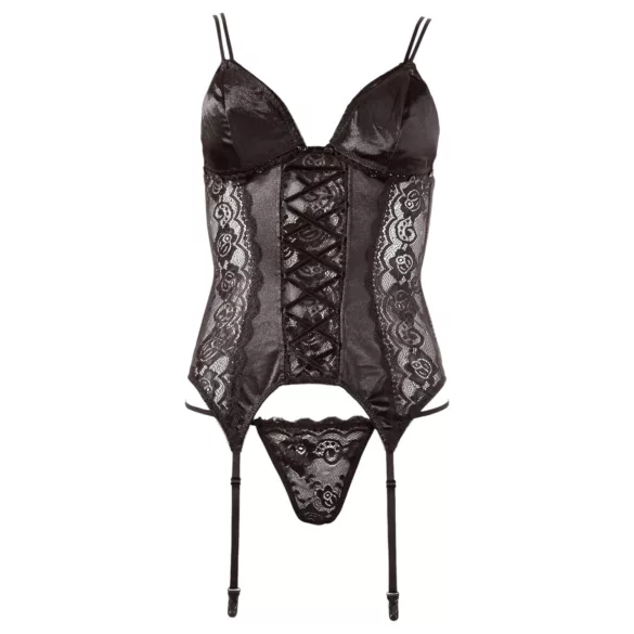 Cottelli - Top con Reggicalze Regolabile (nero)