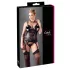 Cottelli - top donna taglie forti floreale - nero