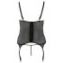 Cottelli - Top fiorito da donna curvy (nero)