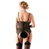 Cottelli - top donna taglie forti floreale - nero - XXL