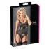 Cottelli - top trasparente strisce lucide - nero - M