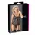 Cottelli - top trasparente strisce lucide - nero - XL