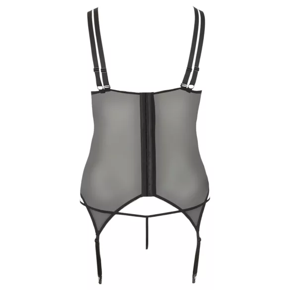 Cottelli Taglie Comode - Top regolabile con giarrettiera (nero)