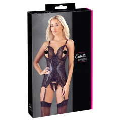 Cottelli - completo intimo aperto in pizzo - nero