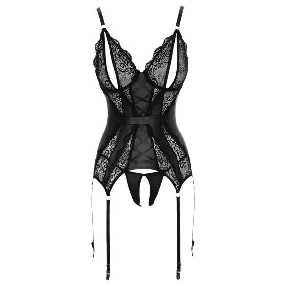 Cottelli - completo intimo aperto in pizzo - nero - M