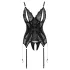 Cottelli - completo intimo aperto in pizzo - nero - XL