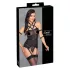 Cottelli Bondage - top con cinghie, manette e perizoma (nero) - L