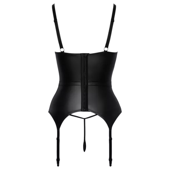 Abierta Fina - reggiseno sollevante con reggicalze - nero - M