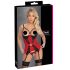 Cottelli - completo con reggiseno in pizzo (rosso) - M