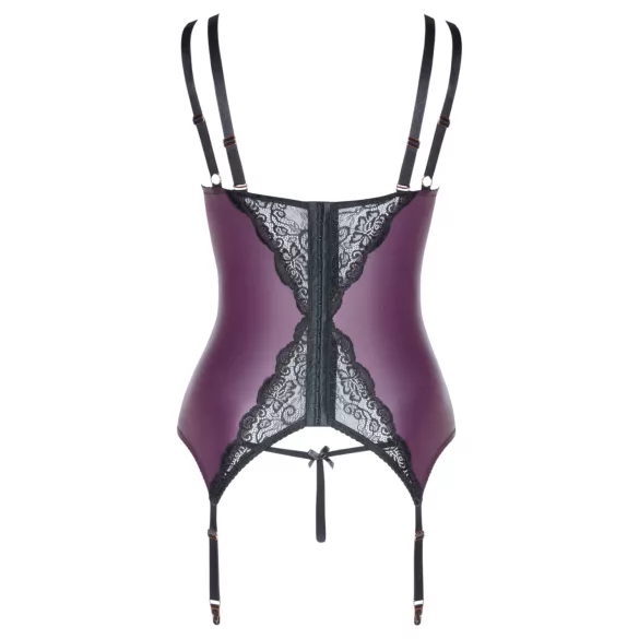Cottelli Curves - set di lingerie in pizzo e lacci (viola)