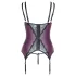 Cottelli Curves - set di lingerie in pizzo e lacci (viola)