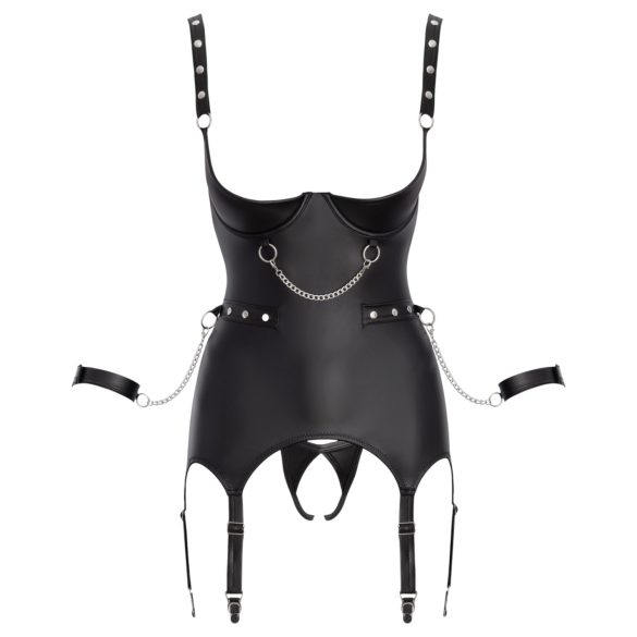 Cottelli - set bondage reggiseno sollevante - nero - XL