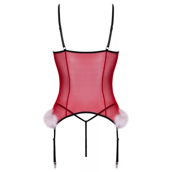 Cottelli - set di lingerie natalizio (rosso) - L/XL