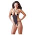 NO:XQSE - Body intimo aperto con strass - nero - taglia S-L