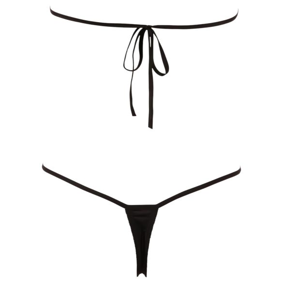 NO:XQSE - Body intimo aperto con strass - nero - taglia S-L