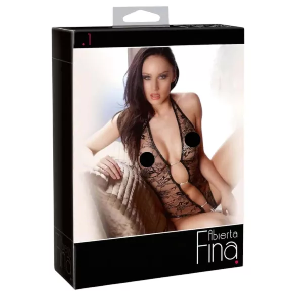 Abierta Fina - body in pizzo - effetto brillante