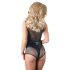 Cottelli - body a rete lucida - nero - XL