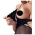 Cottelli - Body donna regolabile vellutato - nero - 85C/L