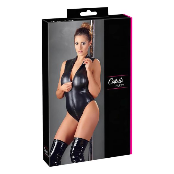 Cottelli - body sexy - trasparente - nero - M
