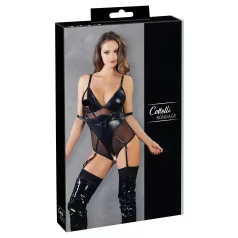Cottelli Bondage - body lucido con manette - nero