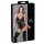 Cottelli Bondage - body lucido con manette - nero - XL