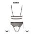 Cottelli Bondage - body aperto con catene (nero) - M