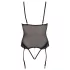 Cottelli Bondage - body con anelli metallici e manette - nero - M