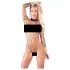 NO:XQSE - body a maniche lunghe in rete - nero (S-L)