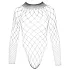 NO:XQSE - body a maniche lunghe in rete - nero (S-L)