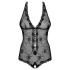 Obsessive Fiorenta - body aperto con perle - pizzo nero