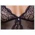 Cottelli - body aperto con reggicalze e pizzo - nero - XL