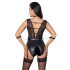 Cottelli Bondage - body in pizzo, collo a fascia (nero)