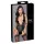 Cottelli Bondage - body pizzo con collarino - nero - XL