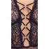 Cottelli Curves Plus Size - body trasparente fantasia - nero